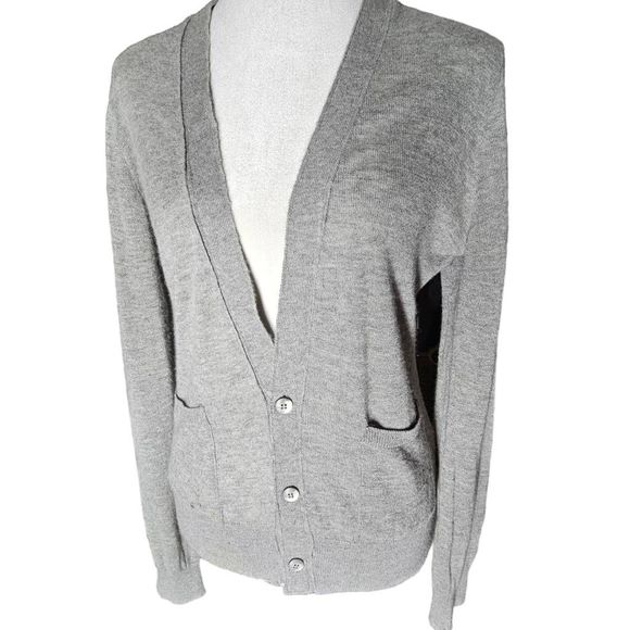 SJOBECK Cashmere & Cotton Two Tone Cardigan Womens Medium - Picture 4 of 7